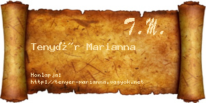 Tenyér Marianna névjegykártya